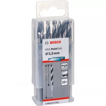 Vrták Bosch HSS PointTeQ 5,5 mm 10 kusov