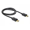 DisplayPort kábel DeLOCK 82423 1 m konektor samec na konektor samec čierny