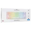 Káblová mechanická klávesnica White Shark Shinobi-2 (GK-004221) — modré spínače, biela, US-layout