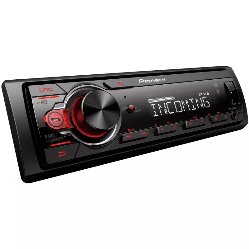 Pioneer MVH-330DAB - čierna - 1 DIN - 200 W - 50 W - Android - AAC,FLAC,WAV,WMA