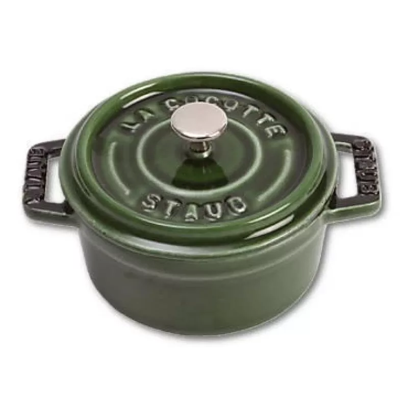 Staub 40509-804 Mini Cocotte 10 cm, bazalková zelená, liatina