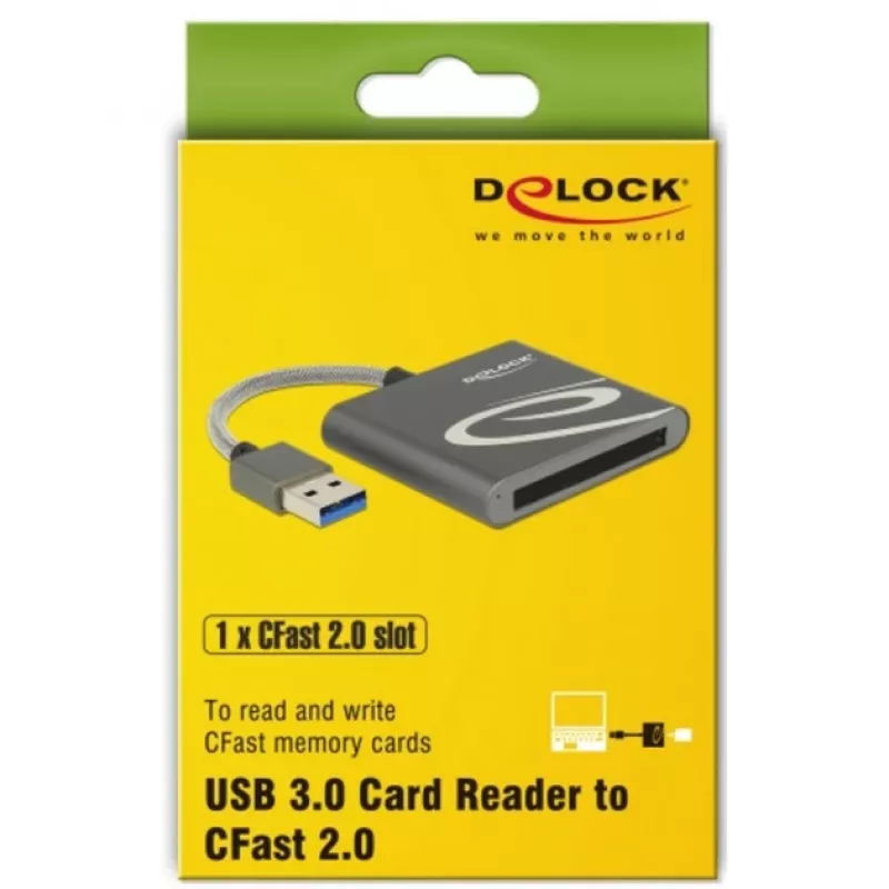 Čítačka kariet DeLOCK 91525 USB 3.2 Gen 1 sivá