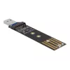 DeLOCK Combo konvertor pre M.2 NVMe PCIe alebo SATA SSD USB 3.2 Gen 2 čierna