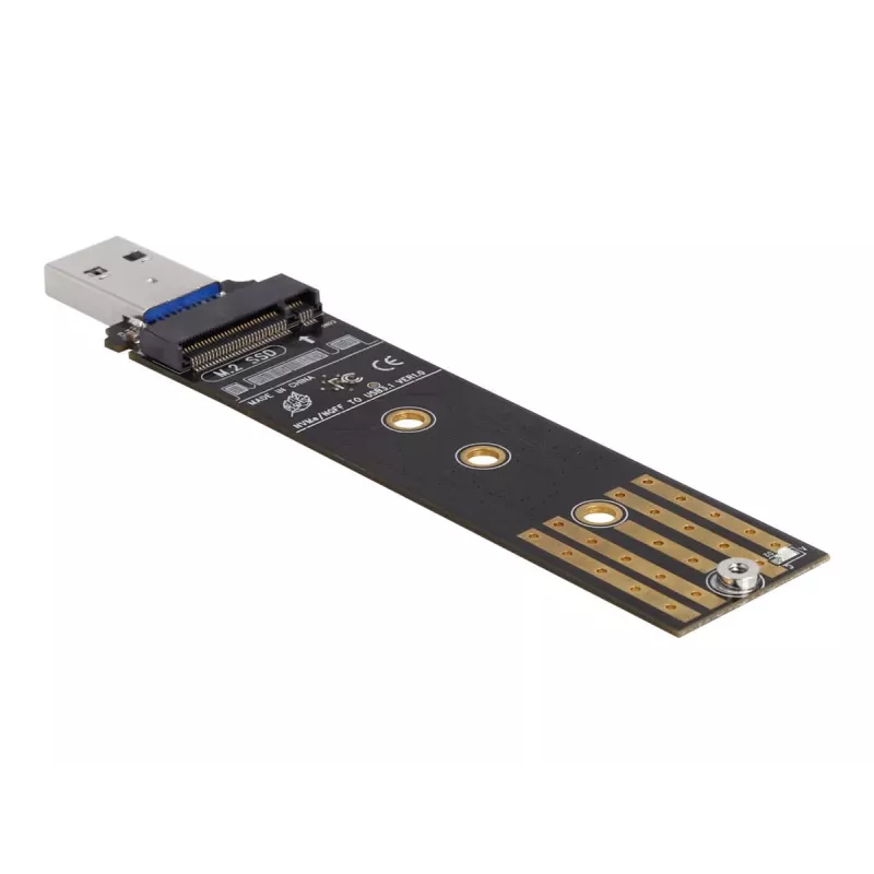 DeLOCK Combo konvertor pre M.2 NVMe PCIe alebo SATA SSD USB 3.2 Gen 2 čierna