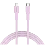 CANYON kábel OnWire 60CL C-C 60W COLOR pletený 1m ružový