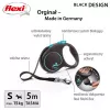 Flexi Automatic Leine čierny dizajn S 5 m, modrá