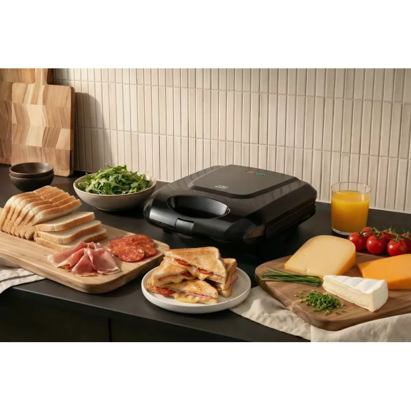 Promis STP 25 XXL sendvičovač, 4 toasty, 1400 W, čierny