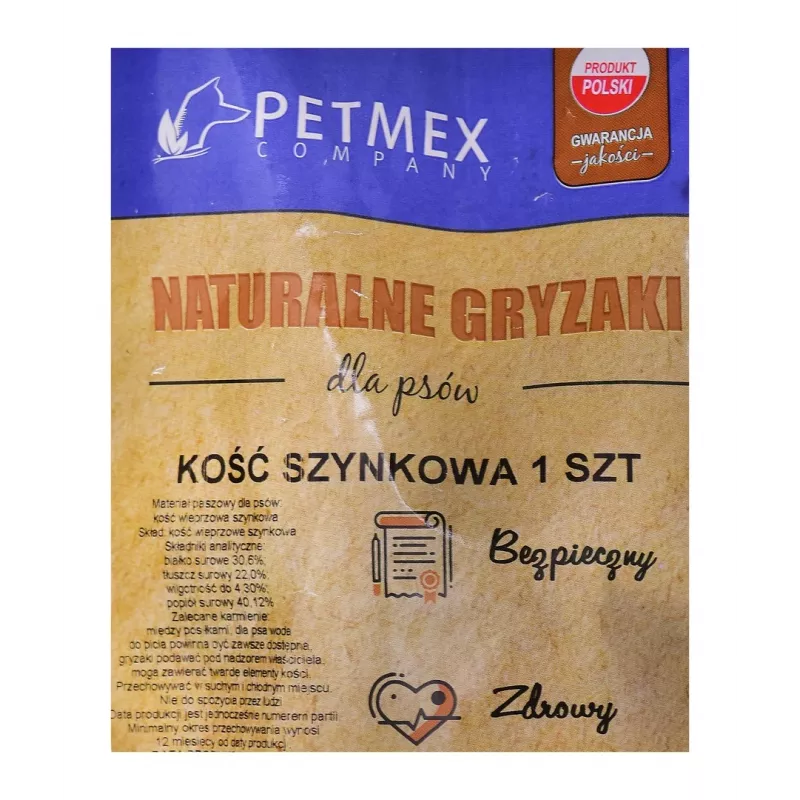 PETMEX šunková kosť - žuvacia maškrta pre psov - 1 ks