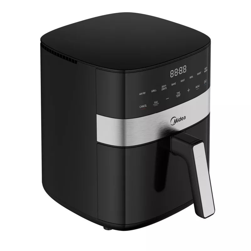 Midea teplovzdušná fritéza | MF-CN65E | výkon 1700 W | objem 6,5 L | čierna