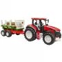 BRUDER traktor s dreveným prívesom BR-03453 – mechanická hračka, kompatibilná s figúrkami Bruder
