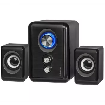 DEFENDER reproduktory V11 11 W káblové 2.1 stolové satelitné reproduktory, USB 5 V, čierne