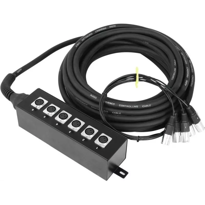 Stagebox Omnitronic Multicore 20m — 6-kanálový pódiový multicore kábel
