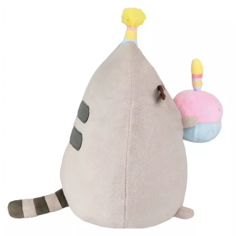 Plüšová hračka Pusheen od Pusheen — 24 cm narodeninová čiapka s tortou plüšová hračka