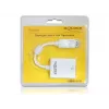 Videokábel adaptér DeLOCK 61766 0,125m VGA DisplayPort biely
