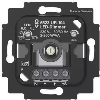 BUSCH JAEGER BJ LED stmievač.2+3 wire 6523 UR-104m.N Terminal (2CKA006512A0353)