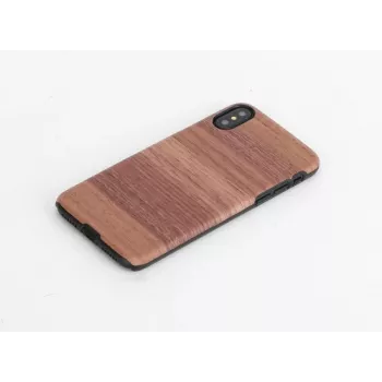 Puzdro na telefón man and wood pre iPhone X/XS, Strato čierna, ochranné tvrdé puzdro