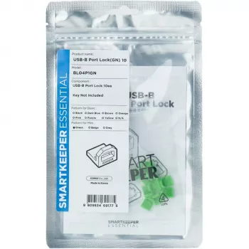 SmartKeeper BL04P1GN 10 x USB B-port BPort blokátory bez uzamykacieho kľúča mini zelené SLSART-0105 SLSART0105 (SLSART-0105)