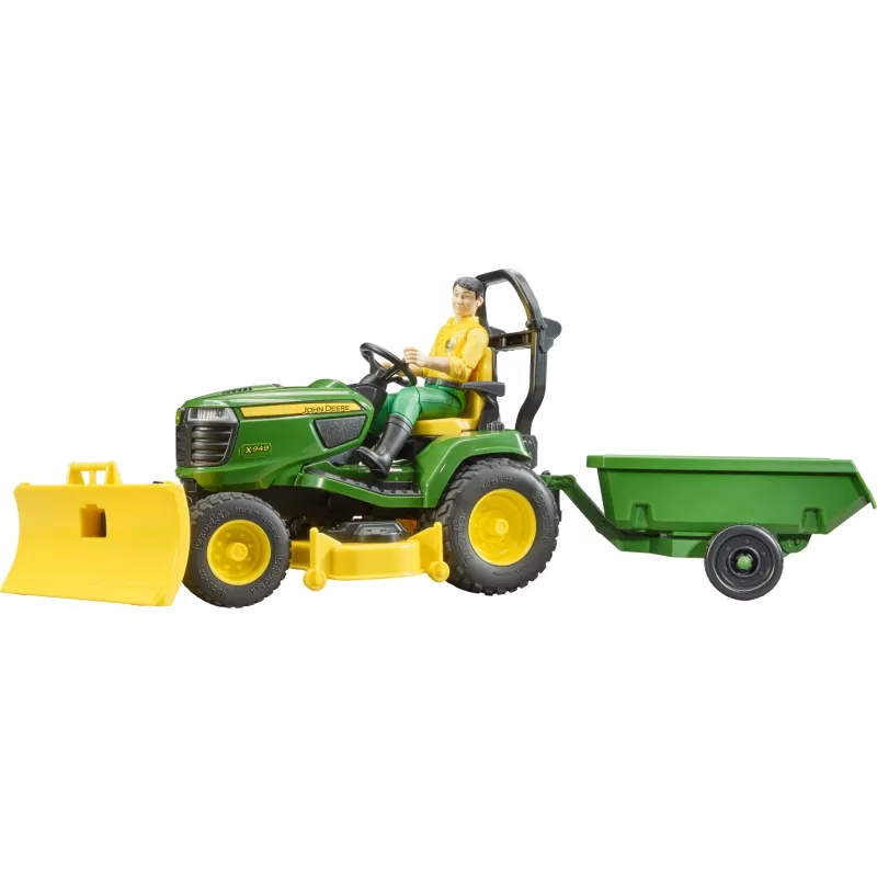 Bruder bworld John Deere sedacia kosačka na trávu, model hračkárskeho vozidla