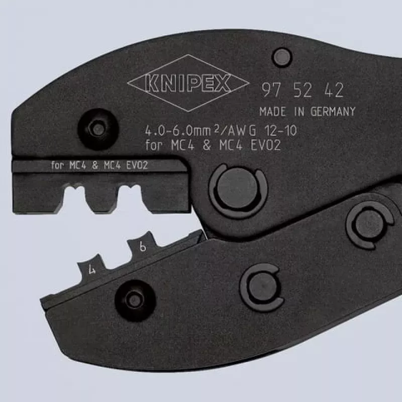Krimpovacie kliešte Knipex PreciForce 97 52 42 – na solárne konektory MC4 EVO2