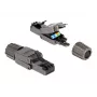 Sieťový kábel DeLOCK RJ45 samec Cat.8.1 STP bez nástrojov čierny