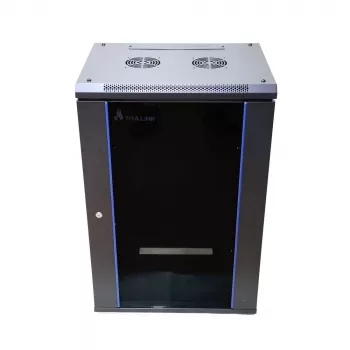 Nástenný rack Extralink 18U 600x450 čierny