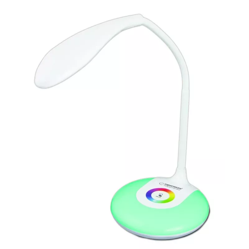 Esperanza ELD102 Stolová lampa nevymeniteľný svetelný zdroj 3 W LED Biela