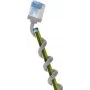 Goobay ultra flexibilný CAT 6A patch kábel tenký U/FTP sivý - extra krátky konektor (74305)