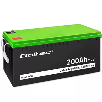 Qoltec batéria Gel | 12V | 200Ah | GEL | 59,5 kg