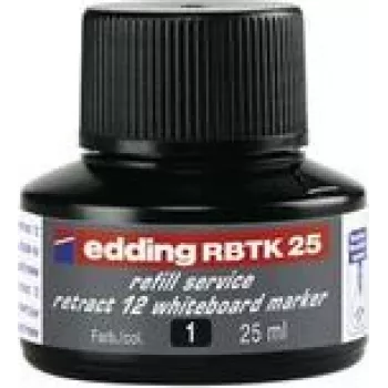 Náplňová tinta pre fixku Edding RBTK 25, čierna, 25 ml