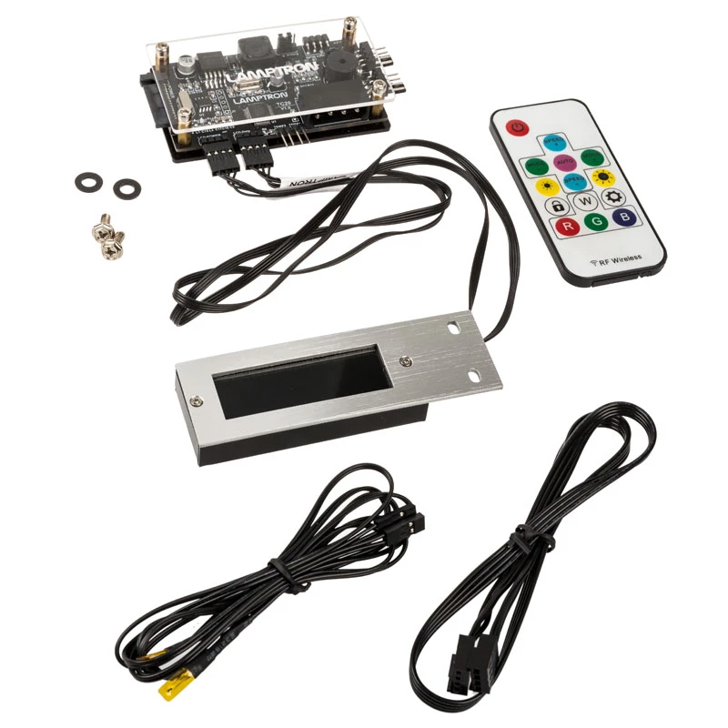 Lamptron TC20 PCI RGB ovládač ventilátorov a LED - strieborný