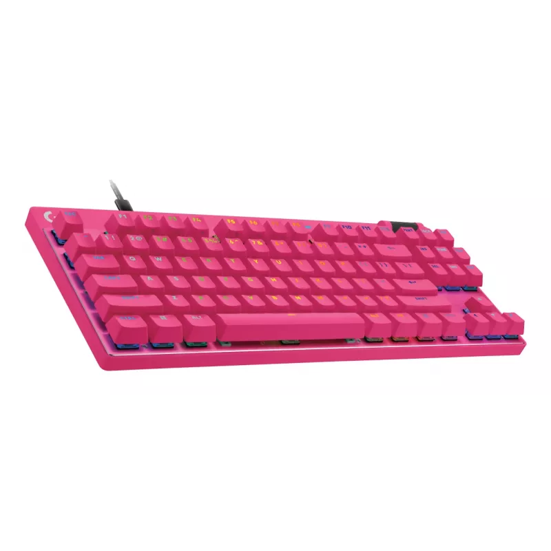 Herná klávesnica Logitech G 920-013249 USB AZERTY French ružová Tenkeyless