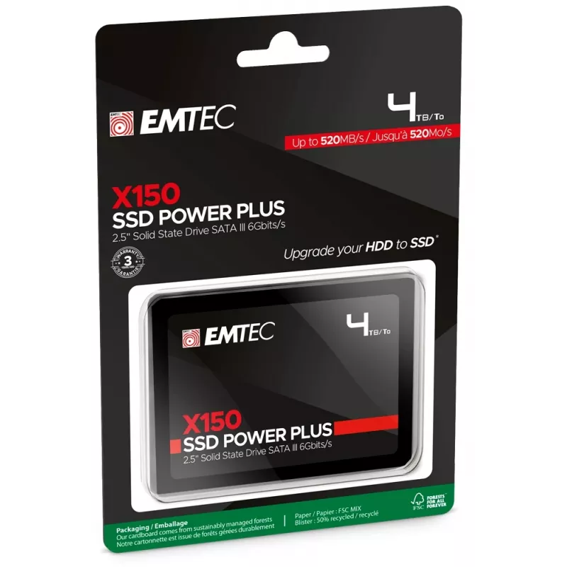 SSD disk Emtec X150 4 TB 2,5