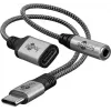 Goobay Adaptér USB-C™ na USB-C™ a konektor 3,5 mm AUX (74524)