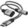 Goobay Adaptér USB-C™ na USB-C™ a konektor 3,5 mm AUX (74524)