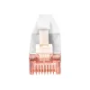 Digitus DK-1624-100S-5 Slim patch kábel CAT 6 U/FTP, 10 m, sivý, balenie 5 ks