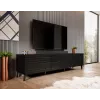 Cama RTV skrinka NOVA 186x40x48 matná čierna