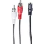 Audio kábel ShiverPeaks BS30851 0,2 m 3,5 mm 2 x Cinch čierny