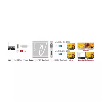 USB grafický adaptér DeLOCK 87705