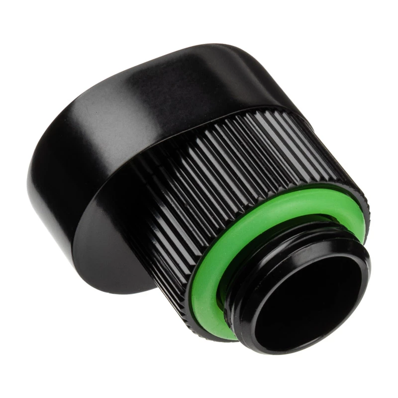 Extension Offset (balenie 2 ks) BitsPower BPTA-PAM-GB — čierne, uhlové konektory pre PC vodné chladenie