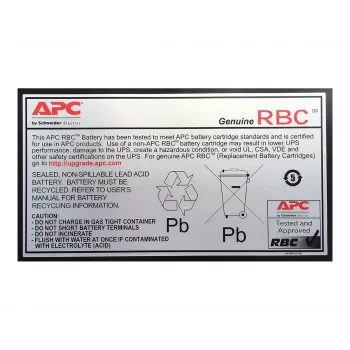 APC náhradná batériová kazeta APCRBC110 (OEM), olovená uzavretá (VRLA), 1 ks, 84 VAh, čierna, RoHS, 2,5 kg