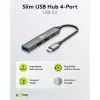 Goobay Slim 4-portový USB hub, USB-C™ na USB-C™/USB-A, USB 3.2 (74459)
