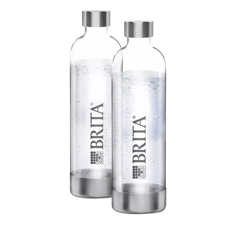 BRITA SodaOne 1043722 karbonizačné fľaše, 1 l, priehľadné, balenie 2 ks