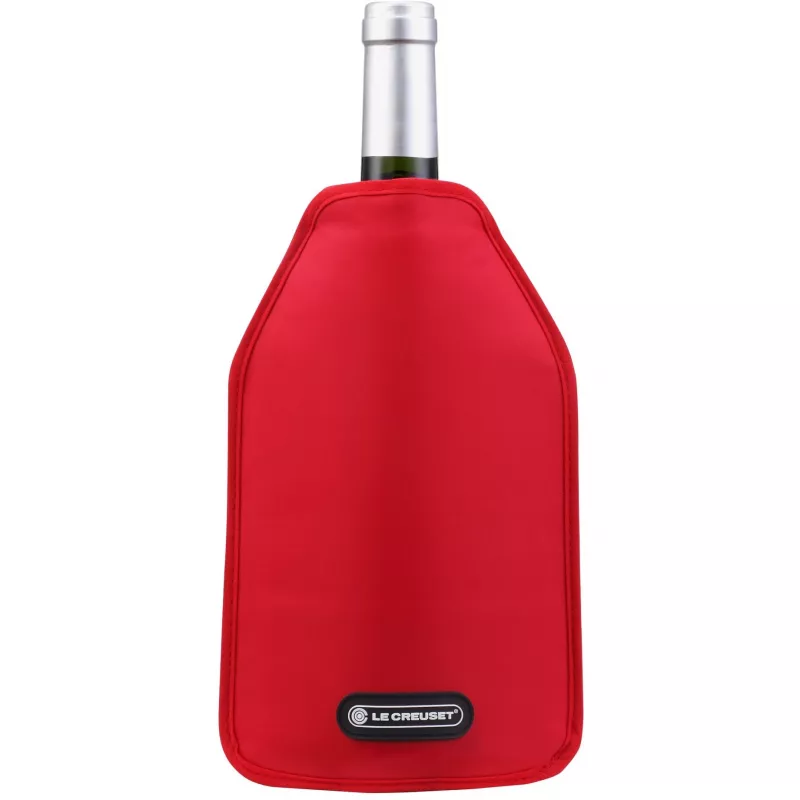 Le Creuset chladiaca manžeta na vínové fľaše - červená