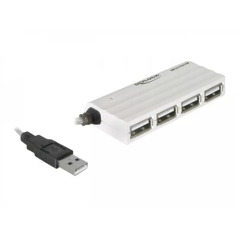 USB hub DeLOCK 87445 4-port externý 480 Mbit/s biely