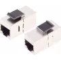 S/CONN Keystone modul ShiverPeaks 08-10008 plochý strieborný RJ-45