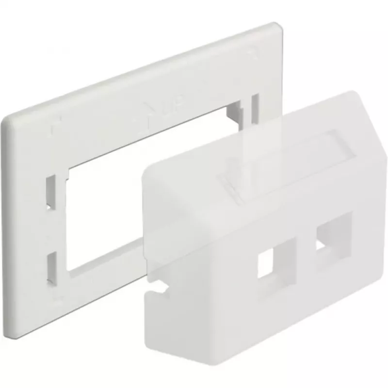 Keystone adaptérová doska, montáž (biela)
