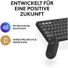 Logitech Pebble 2 Combo bezdrôtová klávesnica a myš QWERTZ Deutsch grafitová