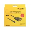 USB-C na DVI adaptér DeLOCK 1m 85320