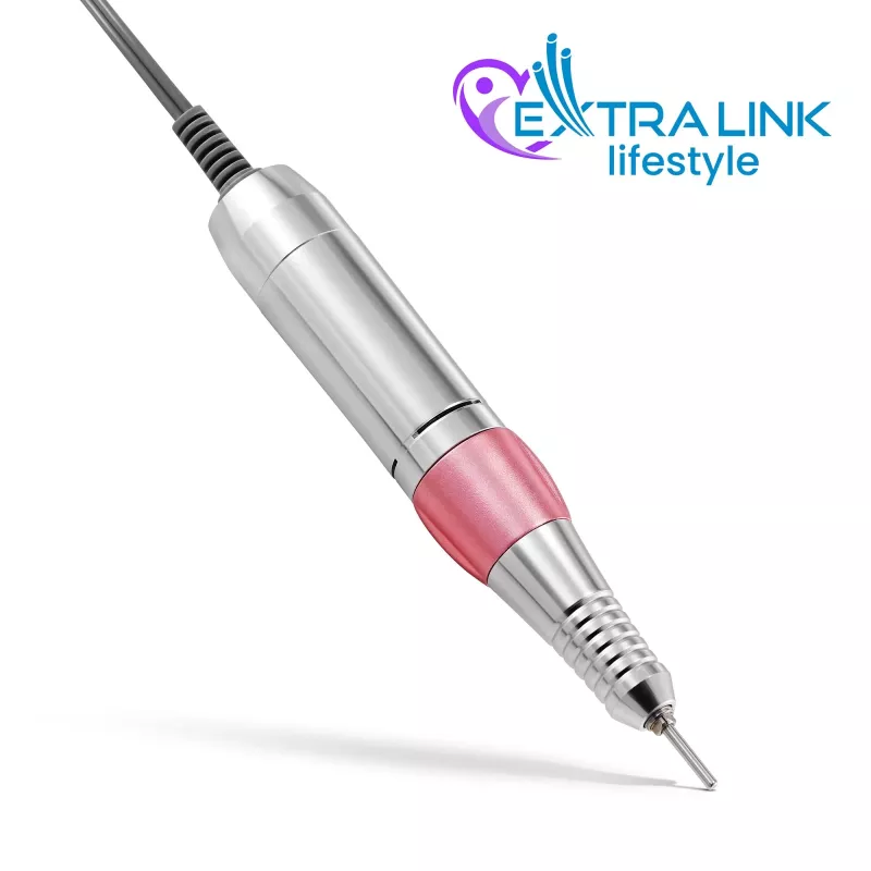 Elektrická nail drill Extralink NAIL DRILL-202 65W ružová – profesionálny manikúrny/pedikúrny nástroj