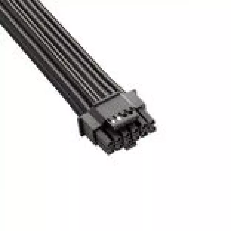 CableMod Basics univerzálny 12V 2x6 kábel, 90° konektor, 16-pin na 16-pin - čierny, 60 cm, var. A